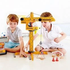 Hape Playscapes Toddler Kids Wooden Toy Construction Site Crane Lift Play Set -Vehicles & Remote Control Sales unnamed file 4003
