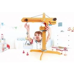 Hape Playscapes Toddler Kids Wooden Toy Construction Site Crane Lift Play Set -Vehicles & Remote Control Sales unnamed file 4004