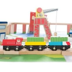 Hey! Play! Kids Deluxe Wooden Train Set with Play Mat -Vehicles & Remote Control Sales unnamed file 4019
