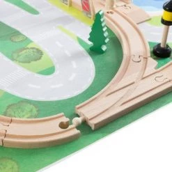 Hey! Play! Kids Deluxe Wooden Train Set with Play Mat -Vehicles & Remote Control Sales unnamed file 4020