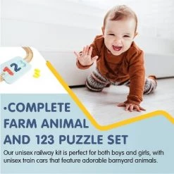 Leo & Friends Wooden Railway 123 Puzzle and Bead Set 18-Pieces -Vehicles & Remote Control Sales unnamed file 4030