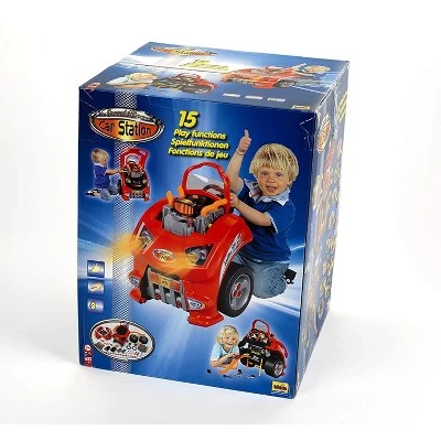 Theo Klein Interactive Toddler Toy Car and Engine Service Maintenance Station and Play Set with Kids Tools Included, Red 4 Theo Klein Interactive Toddler Toy Car and Engine Service Maintenance Station and Play Set with Kids Tools Included, Red - Image 4