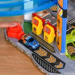 Qaba 7-Level Car Parking Garage Toy Dual Race Tracks Car Ramp Set Toddler Car Games 102 PCS w/ Electric Elevator Wash, Gas, Ejector & Car Repair Station Metal Cars for 3-6 Years Old -Vehicles & Remote Control Sales unnamed file 4059