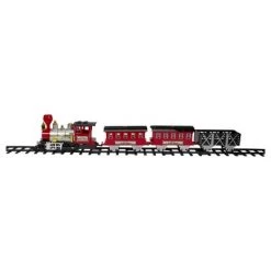 Northlight 24-Piece Battery Operated Lighted and Animated Christmas Train Set with Sound
