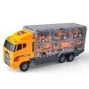Link Worldwide Ready! Set! Play! Link 11 In 1 Die-Cast Construction Truck Vehicle Carrier, Car Toy Set Play Vehicles