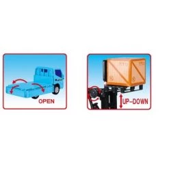 Link Worldwide Ready! Set! Play! Link Construction Vehicles, Forklift & Truck Play Set Combo With Pull Back Power