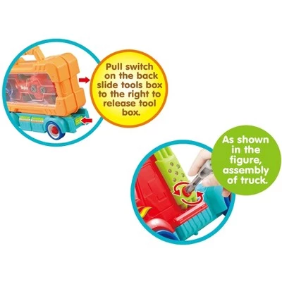 Link Worldwide Link Ready! Set! Play! Take-A Part Carrier Tool Box With Racing Car, Lights & Sounds 6 Link Worldwide Link Ready! Set! Play! Take-A Part Carrier Tool Box With Racing Car, Lights & Sounds - Image 6