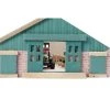 Kids Globe 1/87 Deluxe Cattle Barn with Drive Thru Bay