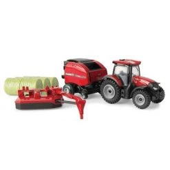 ERTL 1/64 Case IH 4 Piece Baler Set, Includes 145 Maxxum, Baler, Mower Conditioner and Bales 44161