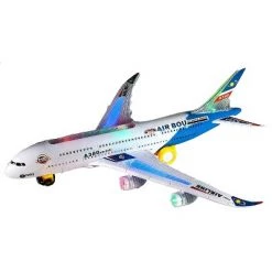 Link Worldwide Ready! Set! Play! Airbus Plane With Flashing Lights And Sounds (Blue)