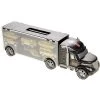 Link Worldwide Link Military Transport Car Carrier Truck Comes With Army Battle Cars & Chopper