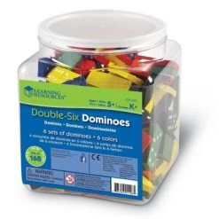 Learning Resources Double-Six Dominoes In Bucket, Ages 5+
