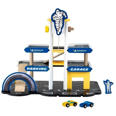 Theo Klein Michelin Car Service Mechanic Station Kids Wooden Toy Playset with 1 Play Car, Screwdriver, and Tires for Ages 3 and Up 1 Theo Klein Michelin Car Service Mechanic Station Kids Wooden Toy Playset with 1 Play Car, Screwdriver, and Tires for Ages 3 and Up