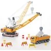 iPlay, iLearn, Construction Vehicle Playset, Includes Crane, Dump Truck, Cargo Transport, Bulldozer and Roller, 50+ Pieces, Ages 3-10