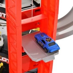 Qaba 3-Level Parking Garage Toy Car Playset with Racetrack, Helicopter Ramp, Elevator, and Cars for Boys and Girls -Vehicles & Remote Control Sales unnamed file 4296