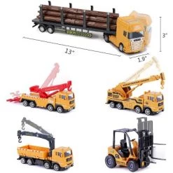 iPlay, iLearn, Construction Site Playset, Includes Cargo Transport, Magnetic Crane, Tow Truck Logging Truck and Forklift, Ages 6 Months & Up -Vehicles & Remote Control Sales unnamed file 4308