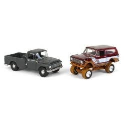 Johnny Lightning 1/64 Limited Edition International Harvester 2 Pack, 1965 Model 1200 and 1979 Scout Muddy Version JLCP7353
