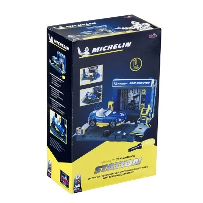 Theo Klein Michelin Car Service Mechanic Station Kids Toy Playset w/ Vehicle, Screw Driver, Tires, and Testing Equipment for Ages 3 & Up 1 Theo Klein Michelin Car Service Mechanic Station Kids Toy Playset w/ Vehicle, Screw Driver, Tires, and Testing Equipment for Ages 3 & Up
