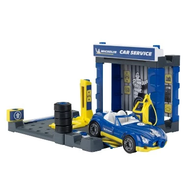 Theo Klein Michelin Car Service Mechanic Station Kids Toy Playset w/ Vehicle, Screw Driver, Tires, and Testing Equipment for Ages 3 & Up 3 Theo Klein Michelin Car Service Mechanic Station Kids Toy Playset w/ Vehicle, Screw Driver, Tires, and Testing Equipment for Ages 3 & Up - Image 3