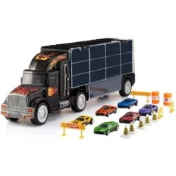 Play22usa Toy Truck Transport Car Carrier - Includes 6 Toy Cars & Accessories -Vehicles & Remote Control Sales unnamed file 4381