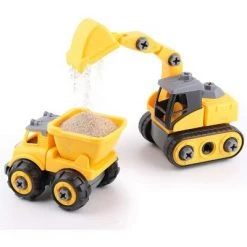 iPlay, iLearn, Construction Vehicle Playset, Take Apart STEM Toy Trucks with Excavator and Dump Truck, 41 Pieces, Ages 3-6 -Vehicles & Remote Control Sales unnamed file 4392