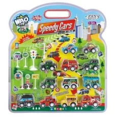 Link Worldwide Link Ready! Set! Go! 12 Piece Pull Back And Go Toy Cars Comes With Educational Road Signs