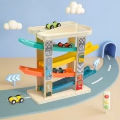 Top Bright Topbright Toys 4 Level Ramp Racer Tower with 4 Wooden Race Cars Vehicle Playset for Toddlers to Promote Hand Eye Coordination and Creative Learning 7 Top Bright Topbright Toys 4 Level Ramp Racer Tower with 4 Wooden Race Cars Vehicle Playset for Toddlers to Promote Hand Eye Coordination and Creative Learning -Vehicles & Remote Control Sales unnamed file 4495