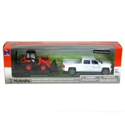 New-Ray New Ray 1/43 Chevy Pickup and Trailer with Kubota R630 Small Wheel Loader SS-34233