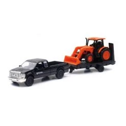 New-Ray New Ray 1/43 Chevy Pickup, Trailer & Kubota M5-111 Tractor with Loader SS-34213
