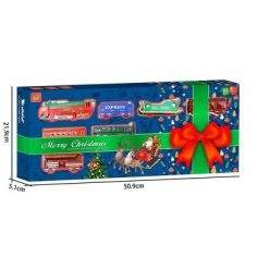 Northlight 23 Pc Battery Operated Lighted and Animated Classic Christmas Train Set with Oval Track