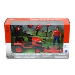 New-Ray New Ray 1/18 Kubota BX2670 Lawn Tractor with Figure & Accessories SS-33453