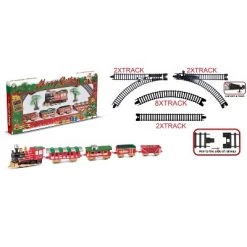 Northlight 21pc Red Battery Operated Lighted and Animated Classic Train Set