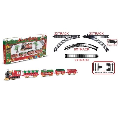 Northlight 21pc Red Battery Operated Lighted and Animated Classic Train Set 1 Northlight 21pc Red Battery Operated Lighted and Animated Classic Train Set