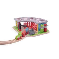 Bigjigs Rail Five Way Engine Shed