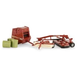 ERTL 1/64th Hesston 3 Piece Hay Set includes Mower, Hay Rake, Baler 16264