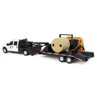 Big Country Toys 1/20 Ford F-350 Flatbed Dually w/ Gooseneck Trailer & Skid Steer Loader 474-450-Set 2 Big Country Toys 1/20 Ford F-350 Flatbed Dually w/ Gooseneck Trailer & Skid Steer Loader 474-450-Set - Image 2