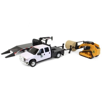 Big Country Toys 1/20 Ford F-350 Flatbed Dually w/ Gooseneck Trailer & Skid Steer Loader 474-450-Set 3 Big Country Toys 1/20 Ford F-350 Flatbed Dually w/ Gooseneck Trailer & Skid Steer Loader 474-450-Set - Image 3