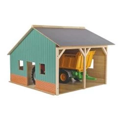 Kids Globe 1/16 Farm Machinery 2 Bay Shed 610338
