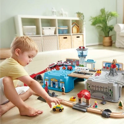 HAPE Super Cityscape Transport Bucket Train Set - 80 PCS 2 HAPE Super Cityscape Transport Bucket Train Set - 80 PCS - Image 2