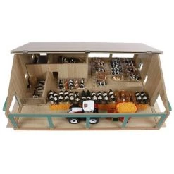 Kids Globe Universal Hobbies 1/32 Deluxe Cattle Shed with Milking Parlor Set