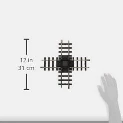 Bachmann Trains 94358 90 Degree Crossing Steel Alloy Railway Track 1:25 G Scale E-Z Track Assembly for All Large Scale Locomotives & Rolling Stock