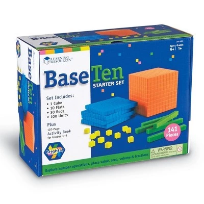 Learning Resources Brights! Base Ten Starter Kit, Math Tool, 141 Pieces, Ages 6+ 5 Learning Resources Brights! Base Ten Starter Kit, Math Tool, 141 Pieces, Ages 6+ - Image 5