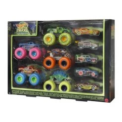 Hot Wheels Monster Trucks Glow in the Dark Vehicle -10pk 8 Hot Wheels Monster Trucks Glow in the Dark Vehicle -10pk -Vehicles & Remote Control Sales unnamed file 4954