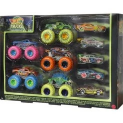 Hot Wheels Monster Trucks Glow in the Dark Vehicle -10pk 9 Hot Wheels Monster Trucks Glow in the Dark Vehicle -10pk -Vehicles & Remote Control Sales unnamed file 4955