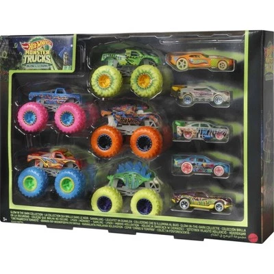 Hot Wheels Monster Trucks Glow in the Dark Vehicle -10pk 5 Hot Wheels Monster Trucks Glow in the Dark Vehicle -10pk - Image 5
