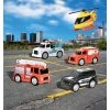 Maxx Action Deluxe Vehicles - Mini Construction and Rescue with Play Mat - 10 pk