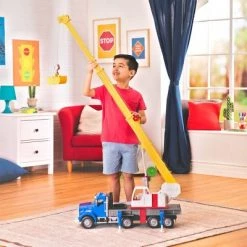 DRIVEN By Battat DRIVEN – Large Toy Truck with Movable Parts – Jumbo Crane Truck
