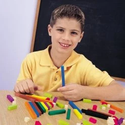 Learning Resources Cuisenaire Rods Multi-Pack: Plastic Rods, 6 Sets of 74