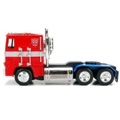 G1 Autobot Optimus Prime Truck Red w/Robot on Chassis "Transformers" TV Series "Hollywood Rides" 1/32 Diecast Model by Jada