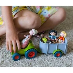 HABA Little Friends Tractor and Trailer - 2 Piece Farm Play Set with Movable Hatch -Vehicles & Remote Control Sales unnamed file 6021